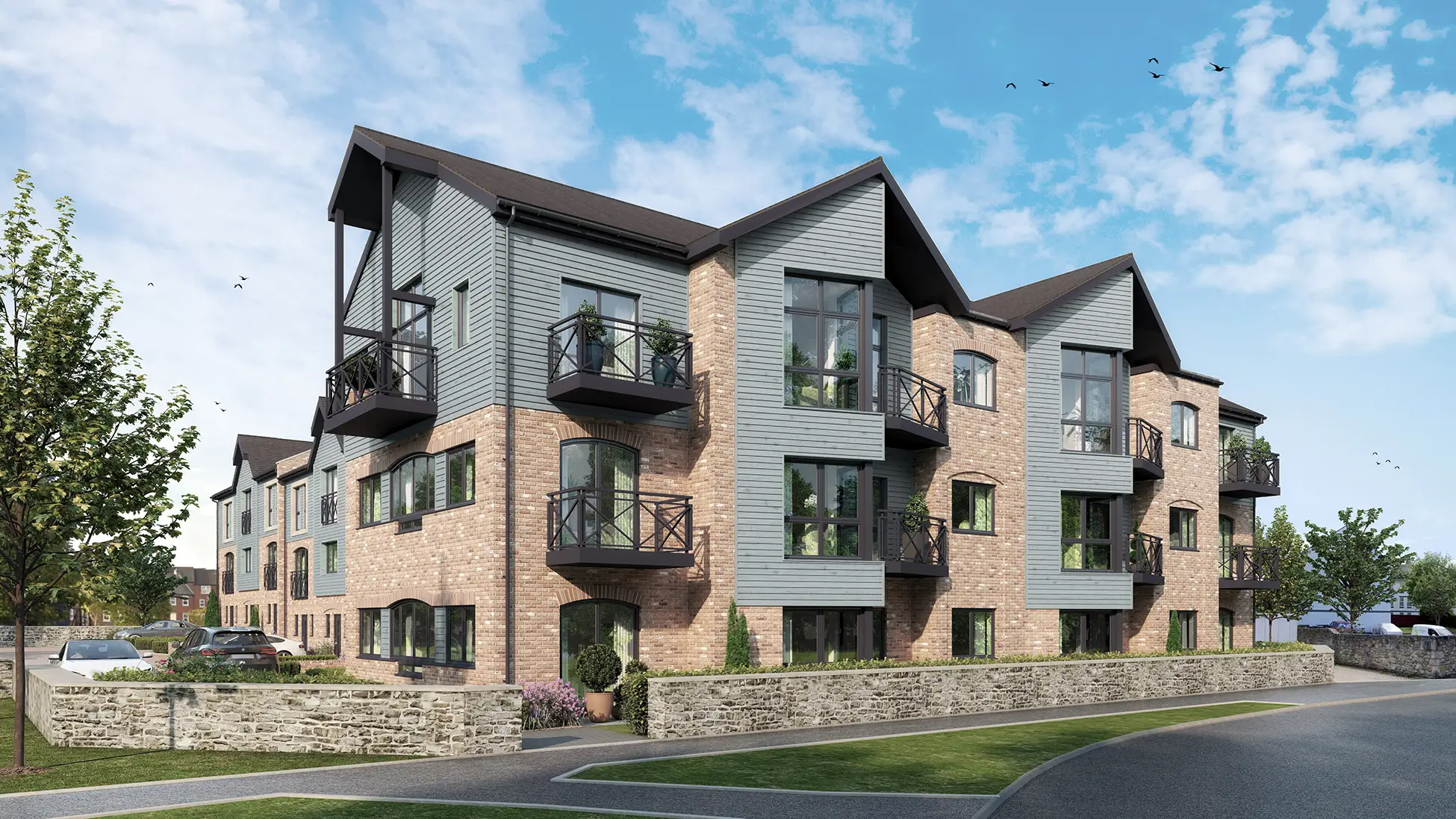 Brewery Reach Flats - Rendered CGI Image